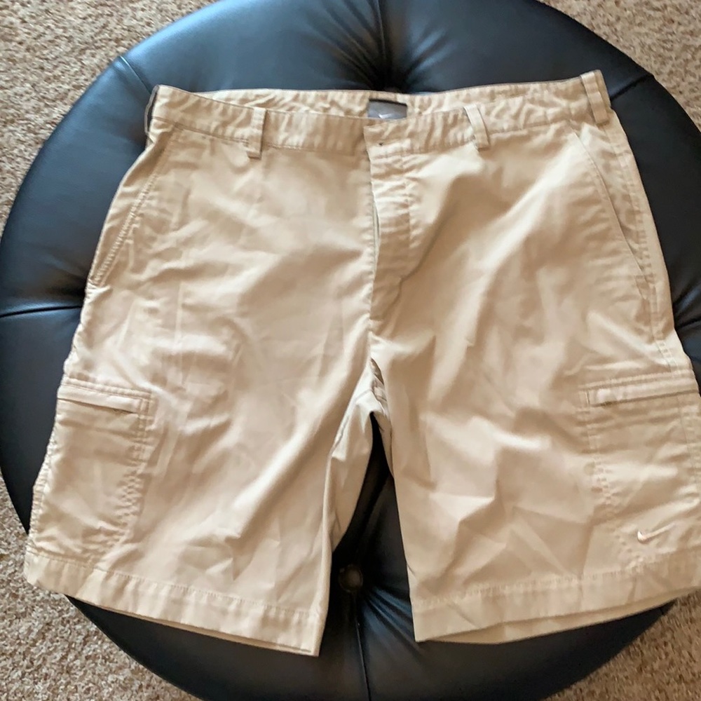 Tan Nike shorts
